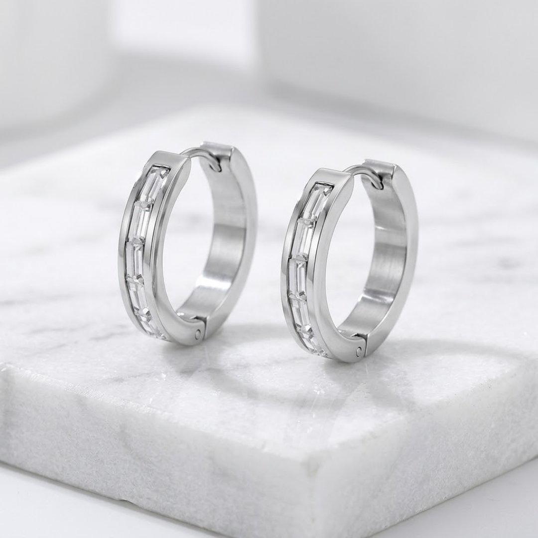 Ice Pop Huggie Hoop Titanium Earrings