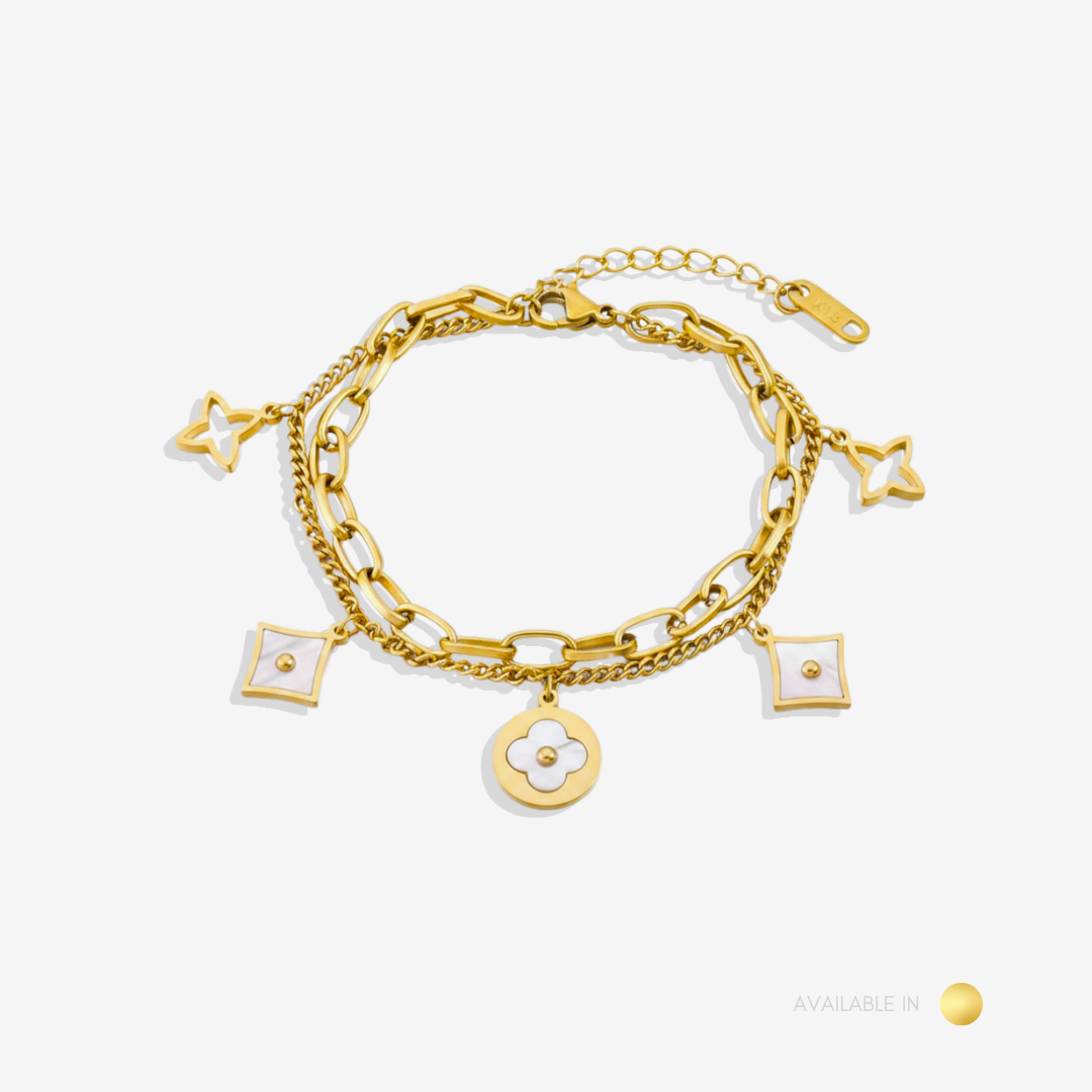 Leurisa Luxe Gold Titanium Bracelet