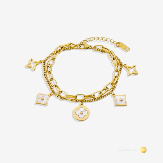 Leurisa Luxe Gold Titanium Bracelet