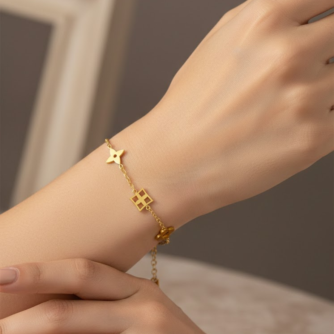 Lielle Luxe Gold Titanium Bracelet