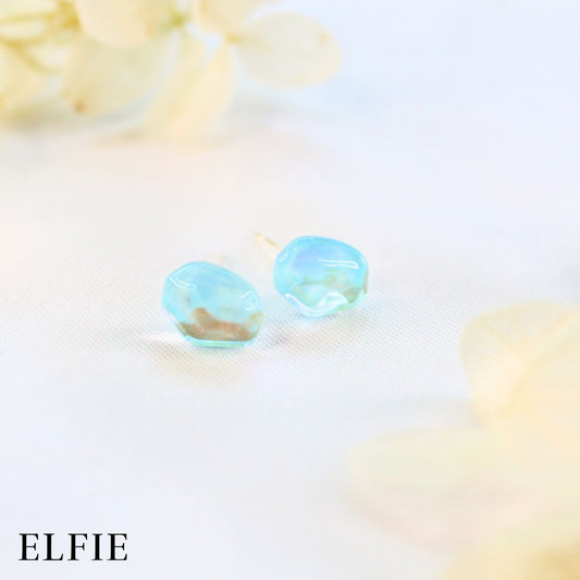 Light Blue Crystal Stud Earring