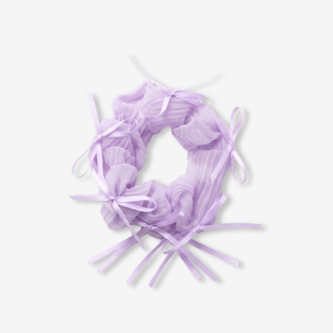 Lilac Ballet Ribbon Scrunchie Hair Accessories