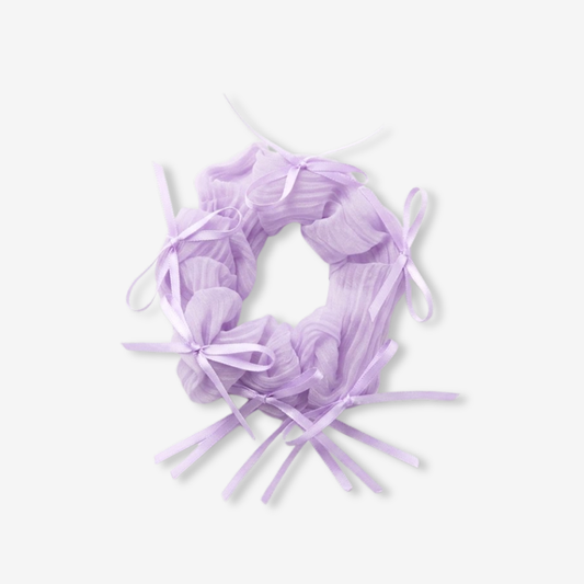 Lilac Ballet Ribbon Scrunchie Hair Accessories