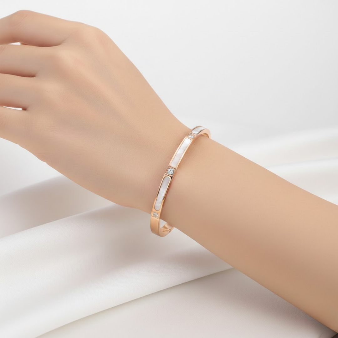 Linea Silver Titanium Bangle