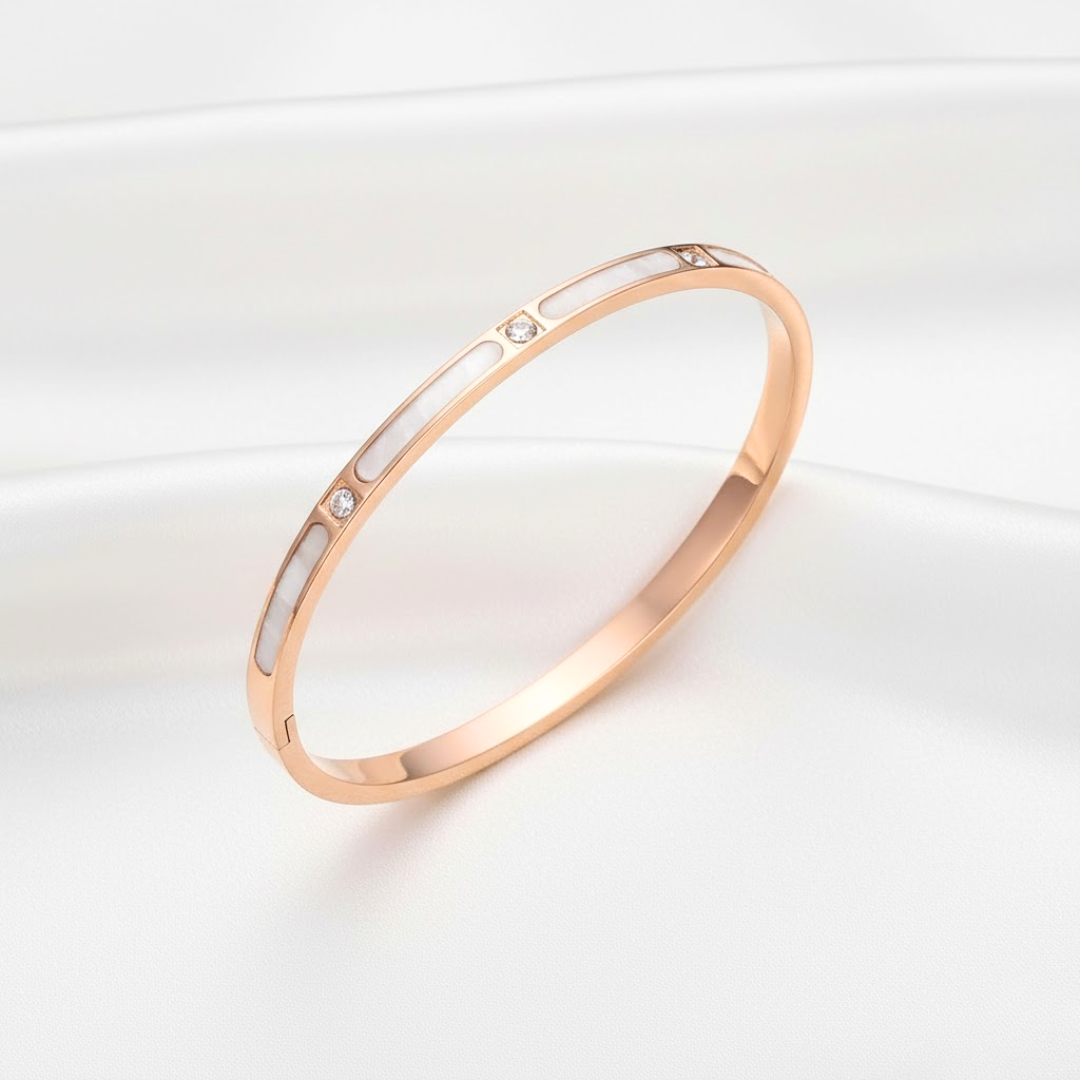 Linea Silver Titanium Bangle