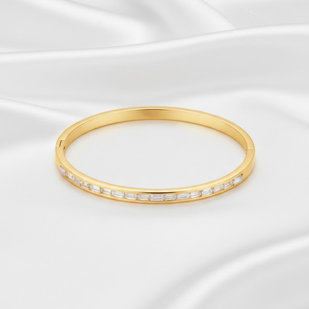 Lumiere Silver Titanium Bangle