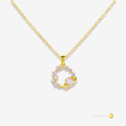 Lunar Orbit Gold Titanium Necklace