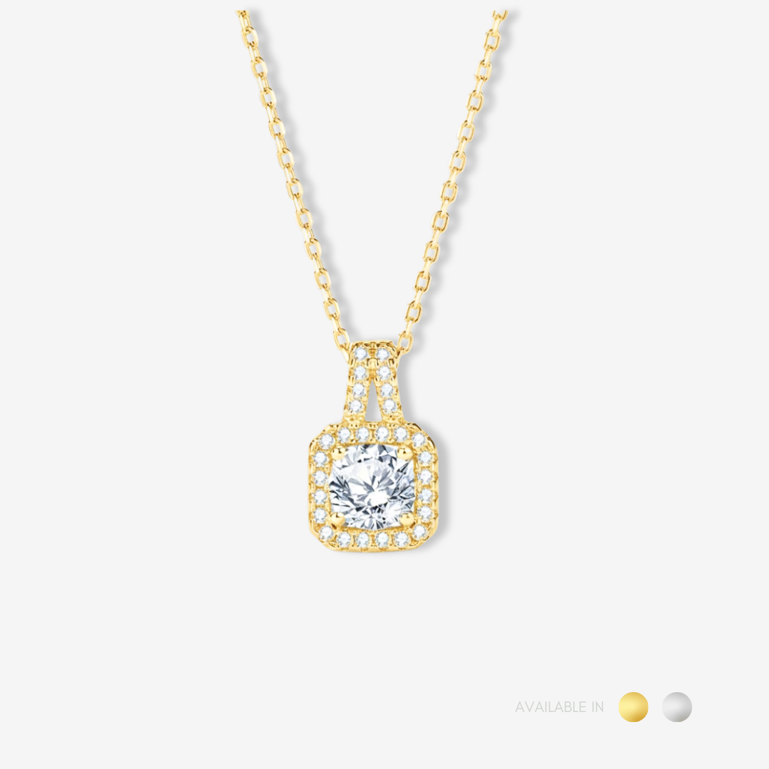 Luxe Lock Silver Titanium Necklace