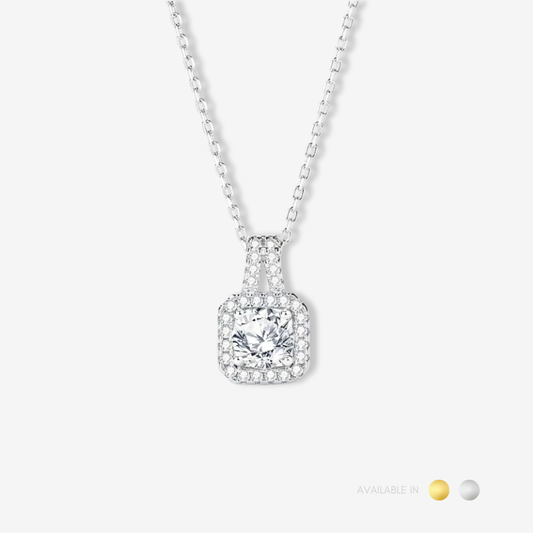 Luxe Lock Silver Titanium Necklace