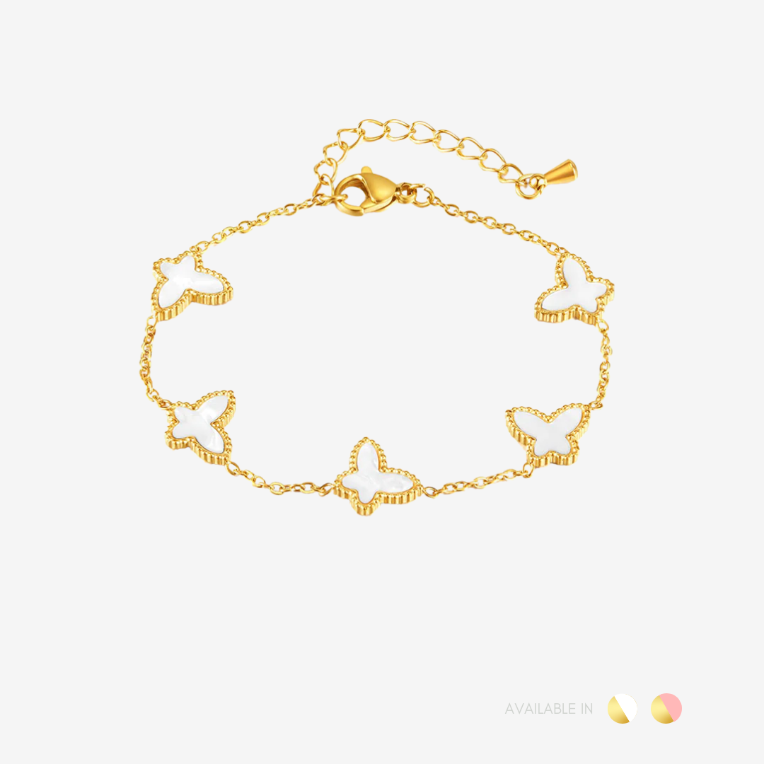 Mariposa Blanc Titanium Bracelet