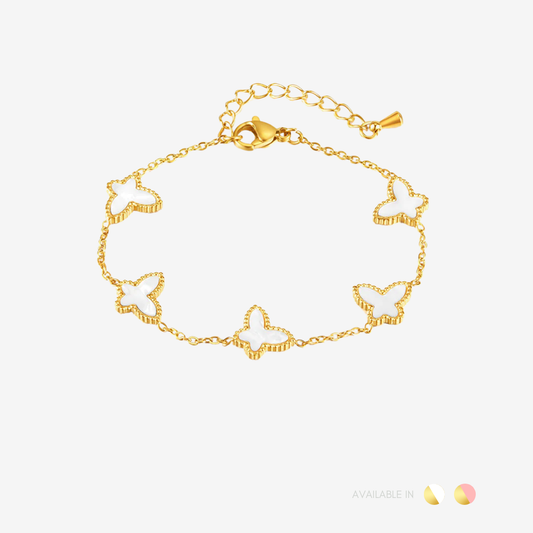 Mariposa Blanc Titanium Bracelet