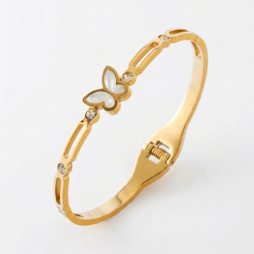 Mariposa Luxe Gold Titanium Bangle