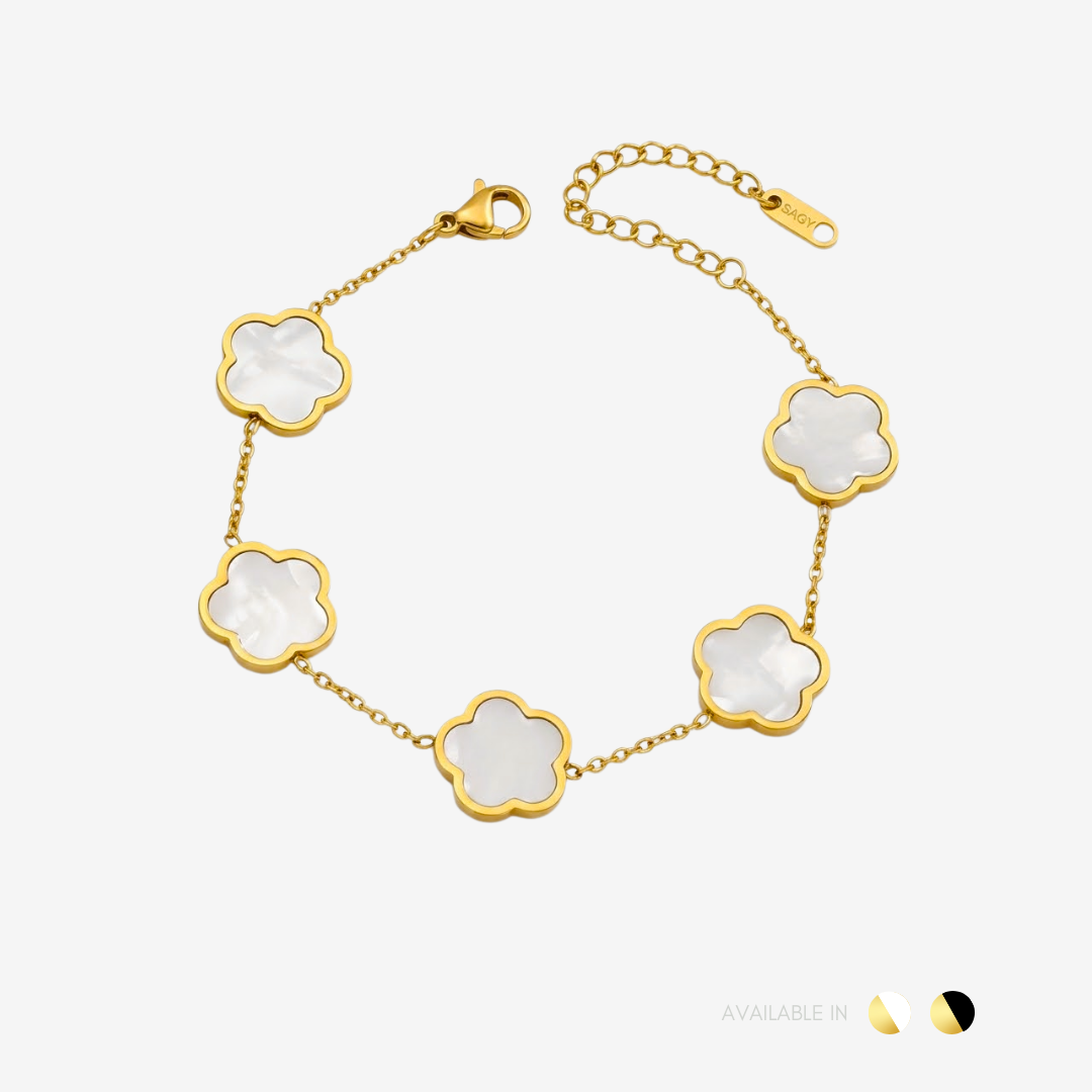 Maris Bloom Pearl White Titanium Bracelet