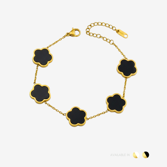 Maris Bloom Noir Titanium Bracelet