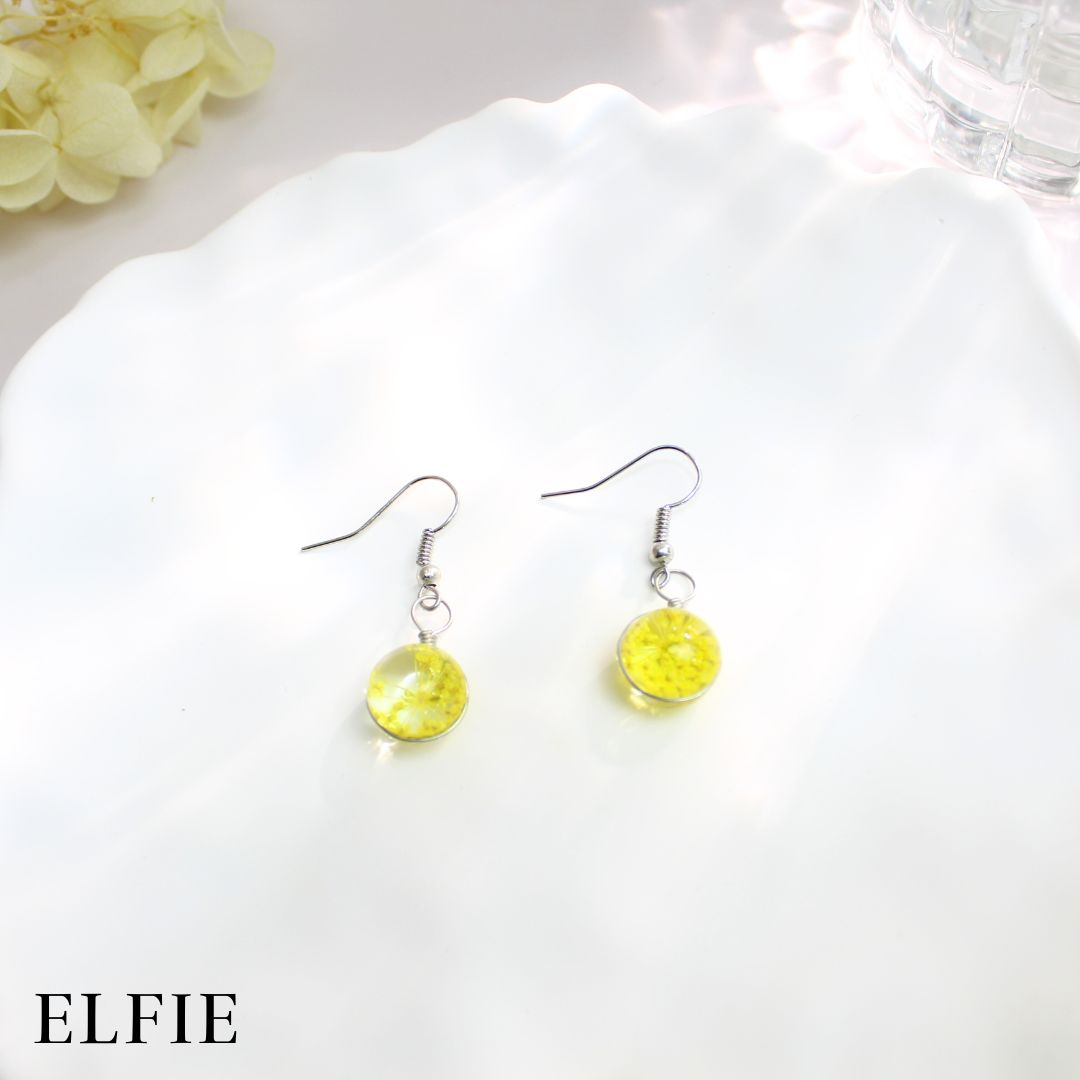 Crystal Dried Flower Earring