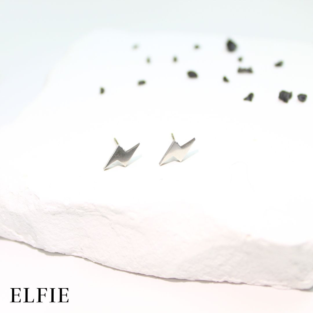 Silver Titanium Stud Earring