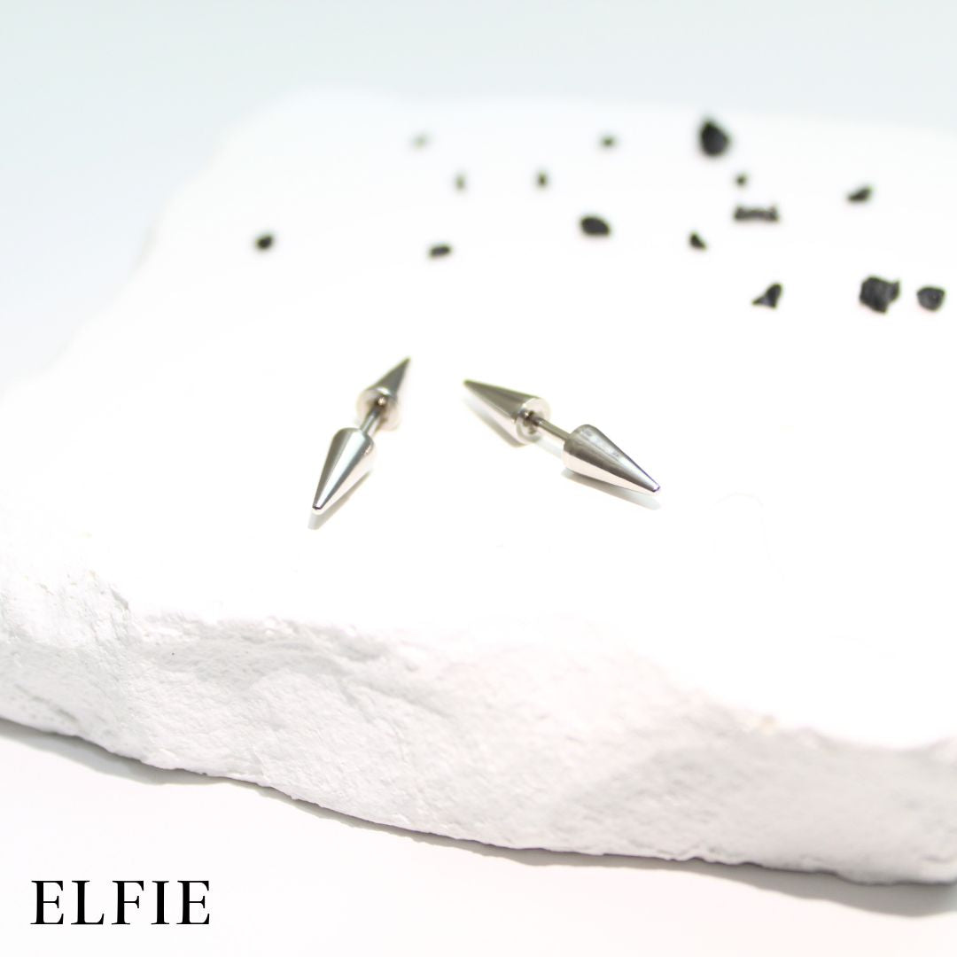 Silver Titanium Stud Earring