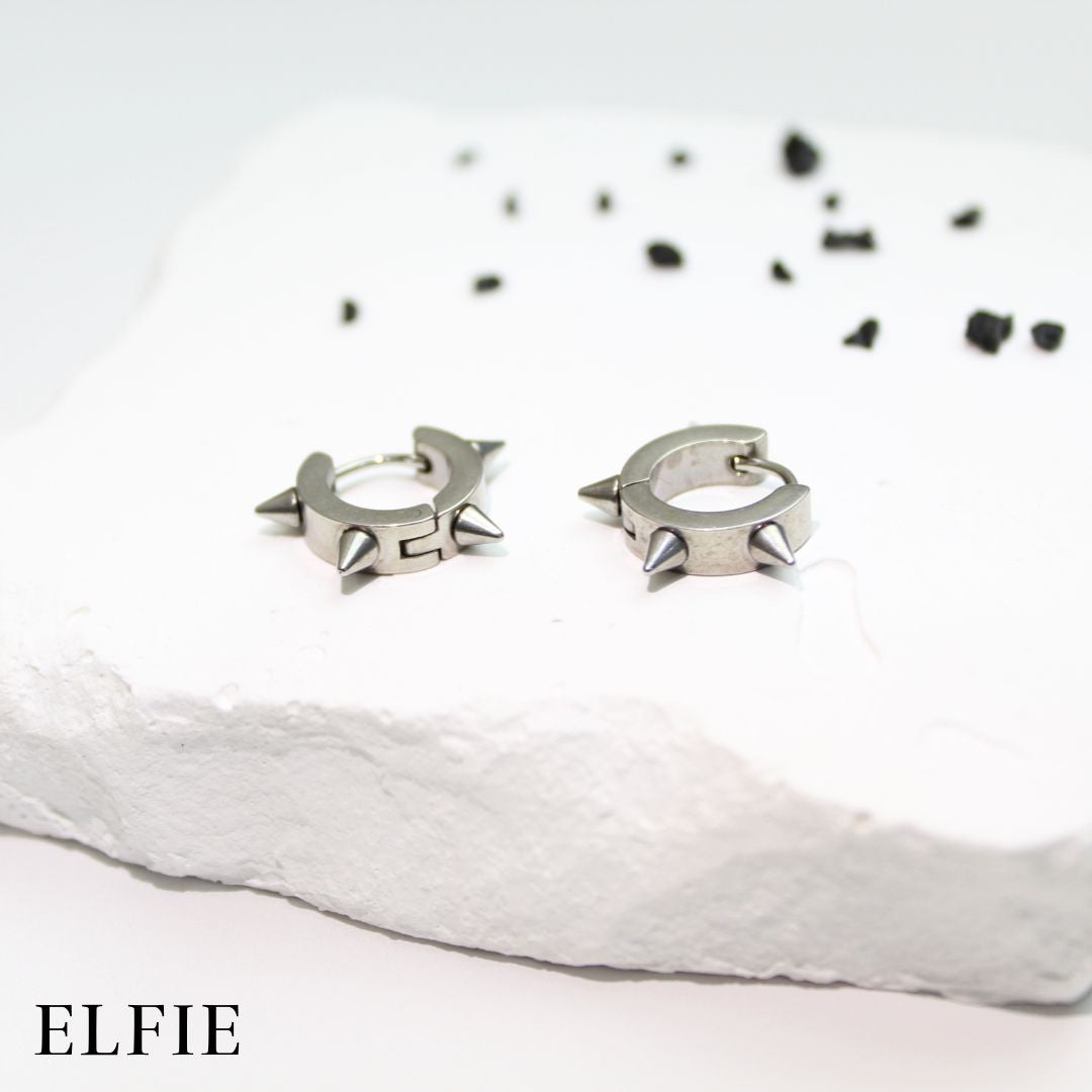 Silver Titanium Stud Earring