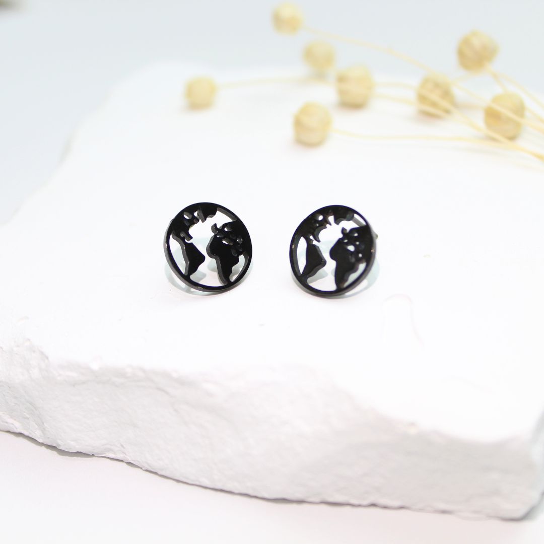 Black Titanium Stud Earring