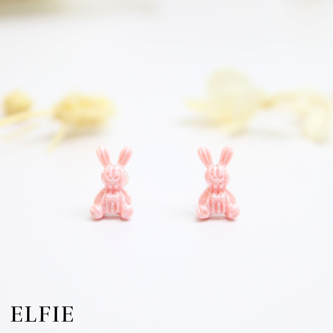 Small Bunny Stud Earring