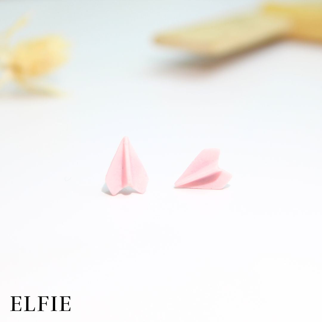 Paper Plane Design Stud Earring