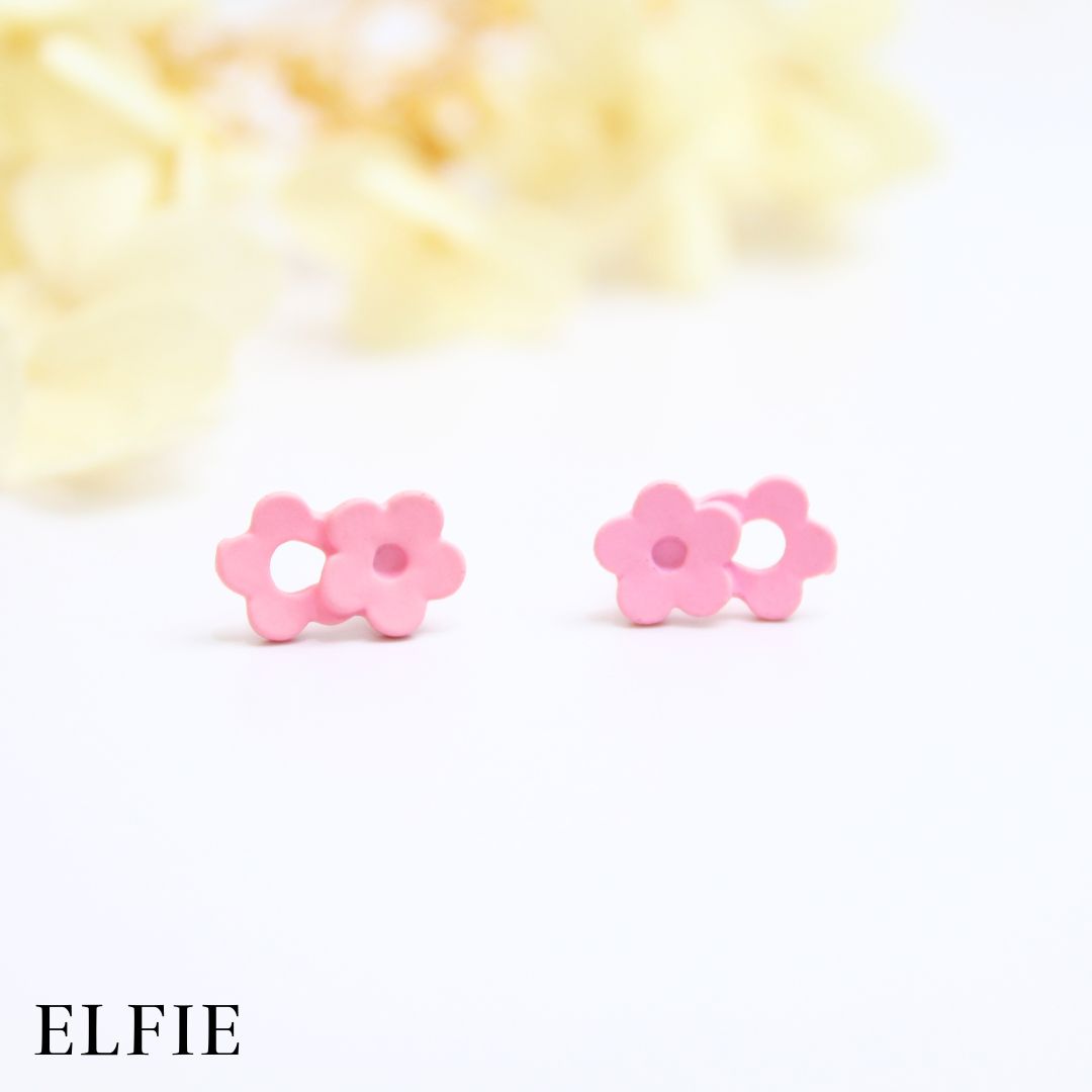 Double Layer Flower Stud Earring