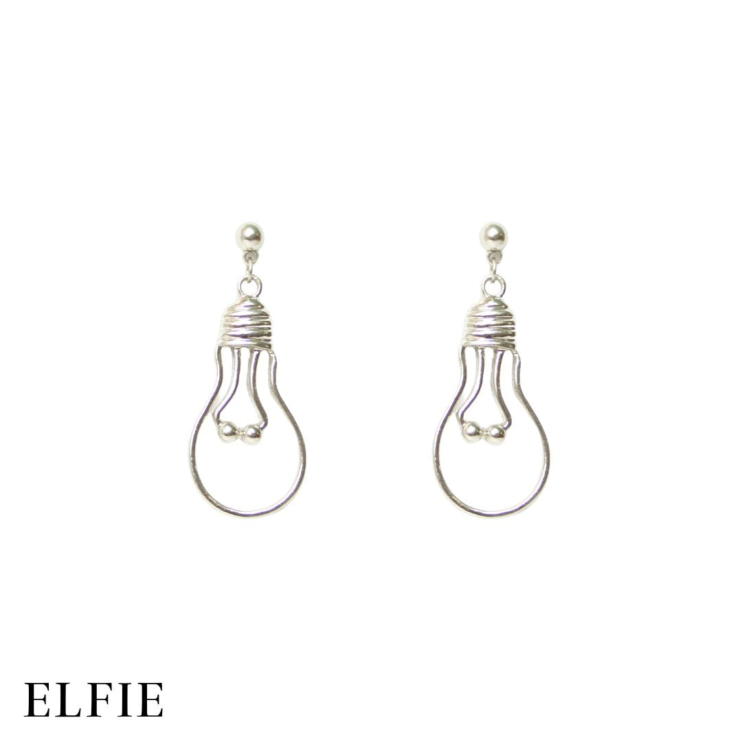 Silver Bulb Earring