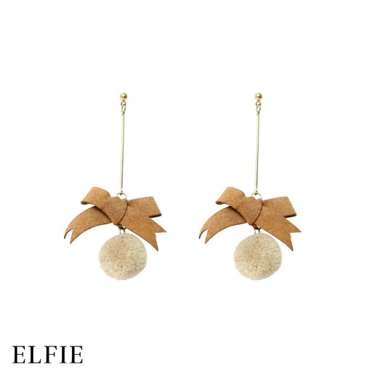 Ribbon Furball Earring