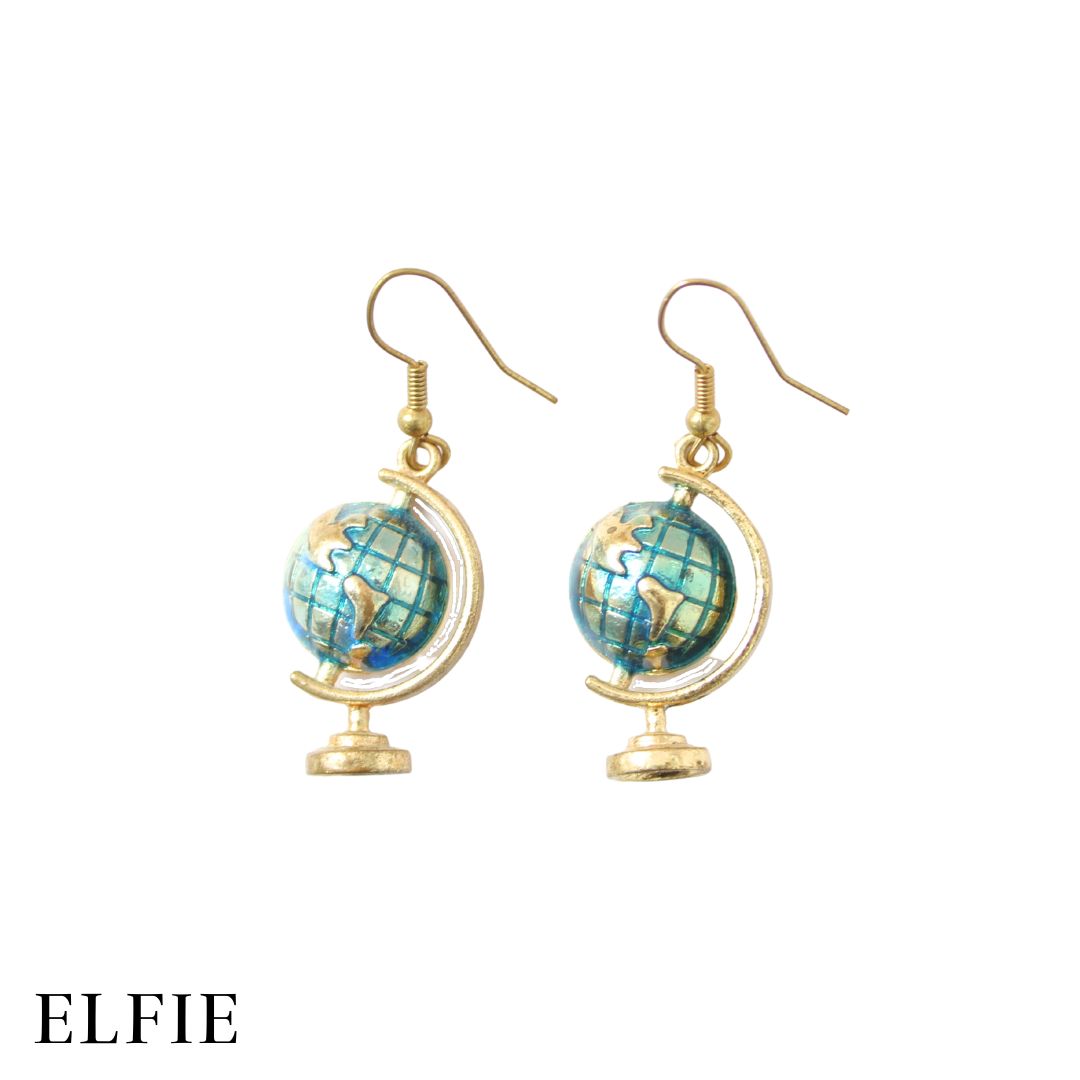Globe Metal Earring