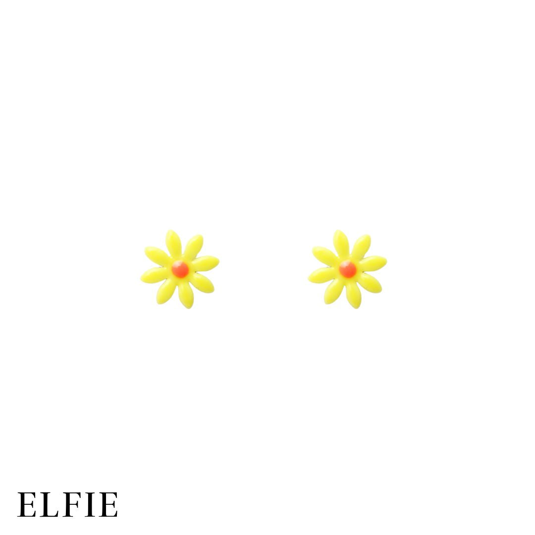 Yellow Daisy Stud Earring