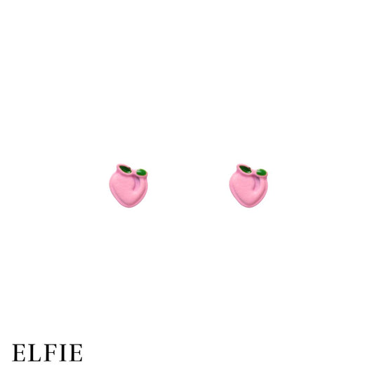 Peach Fruit Stud Earring