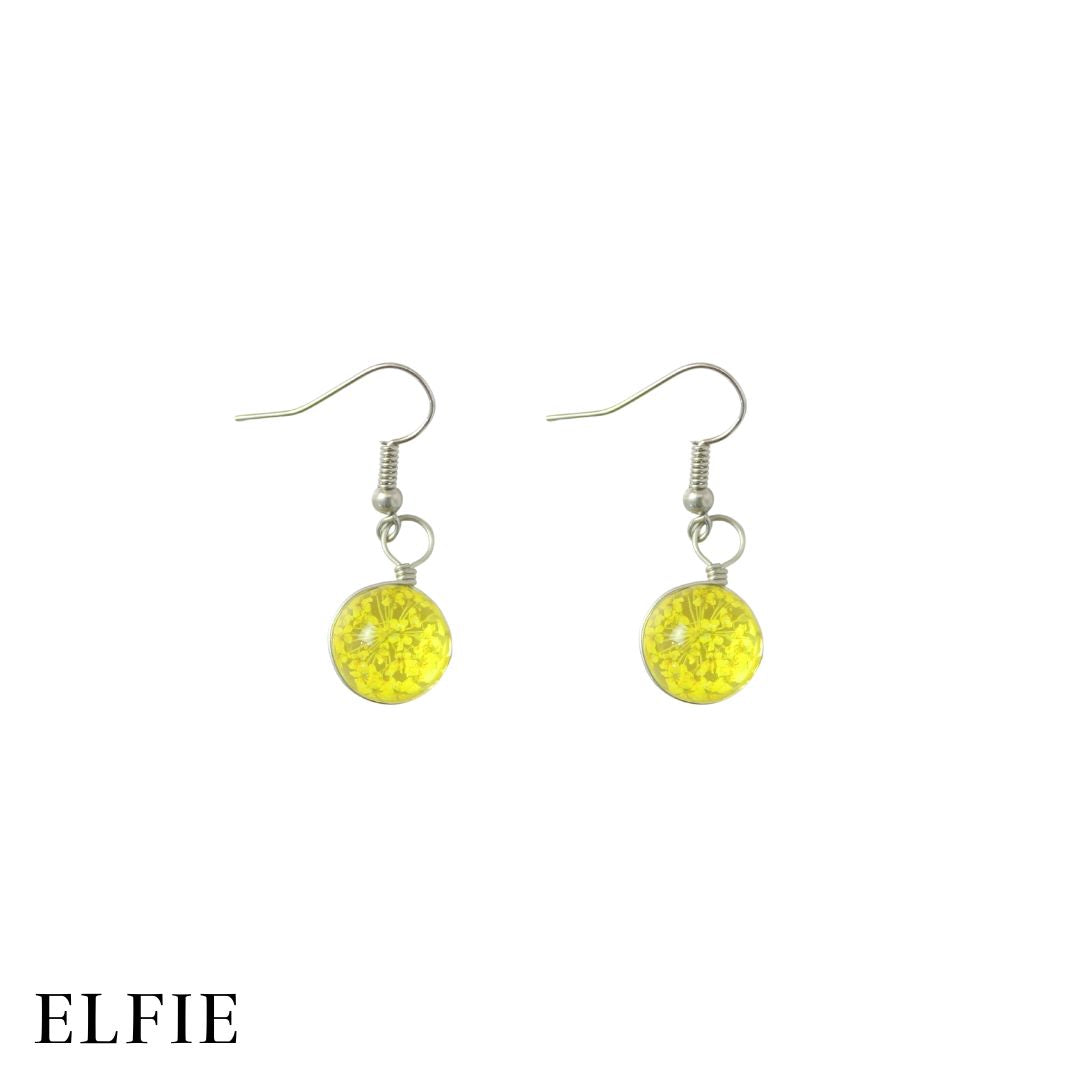 Crystal Dried Flower Earring