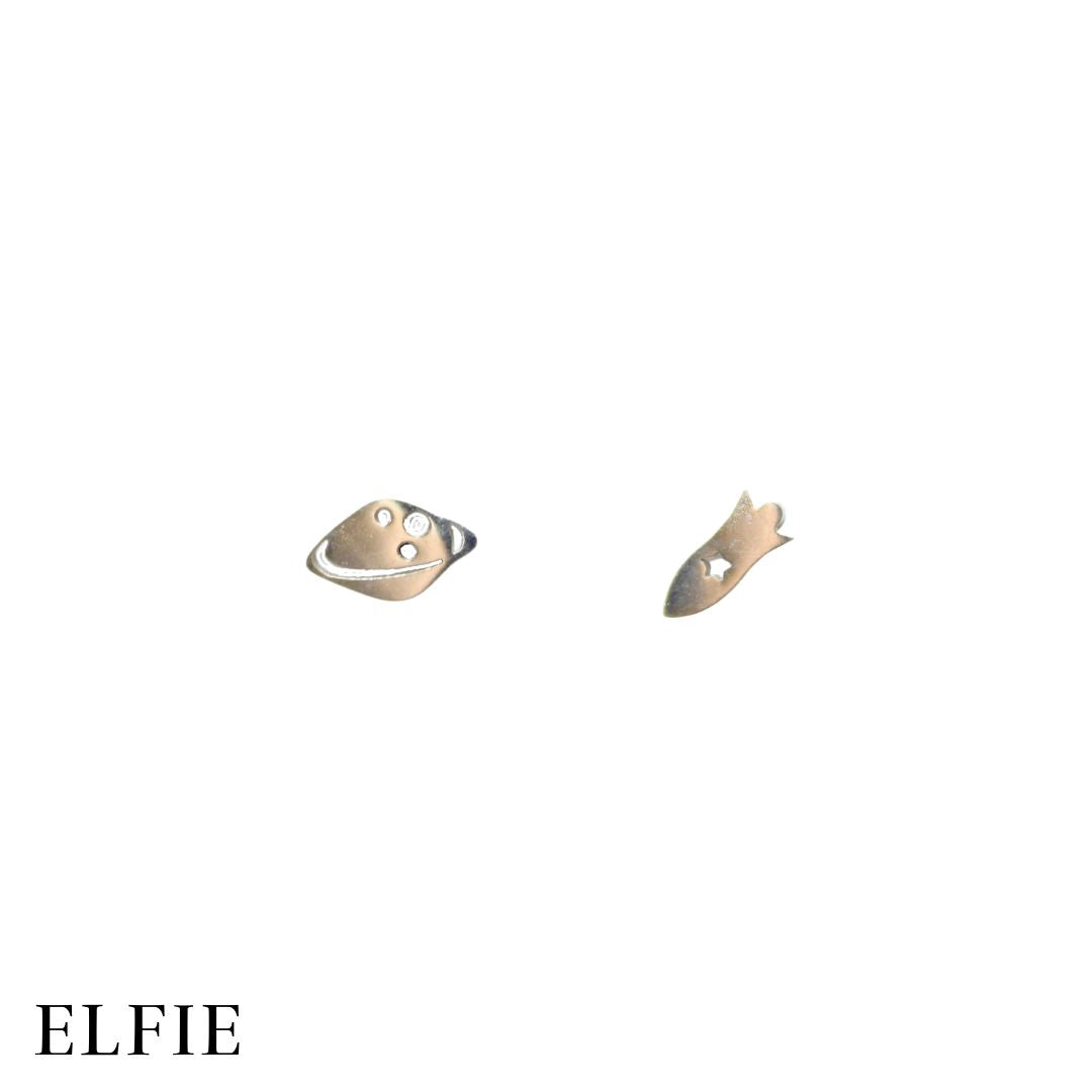 Silver Titanium Stud Earring