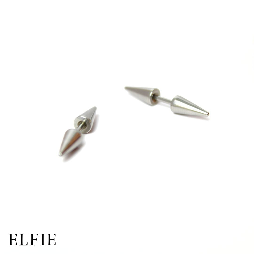 Silver Titanium Stud Earring