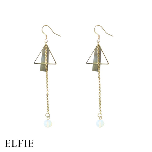 Geometric Gemstone Earring
