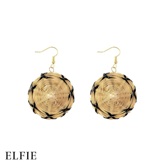 Rattan Hat Earring