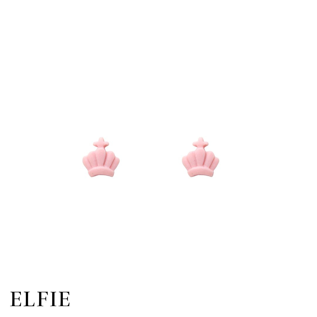 Pinky Crown Stud Earring