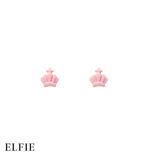 Pinky Crown Stud Earring