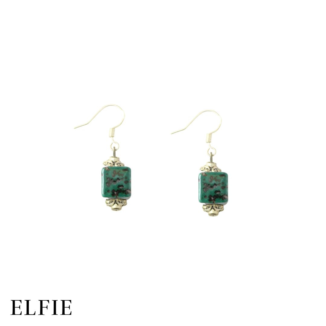 Ceramic Cube Earring