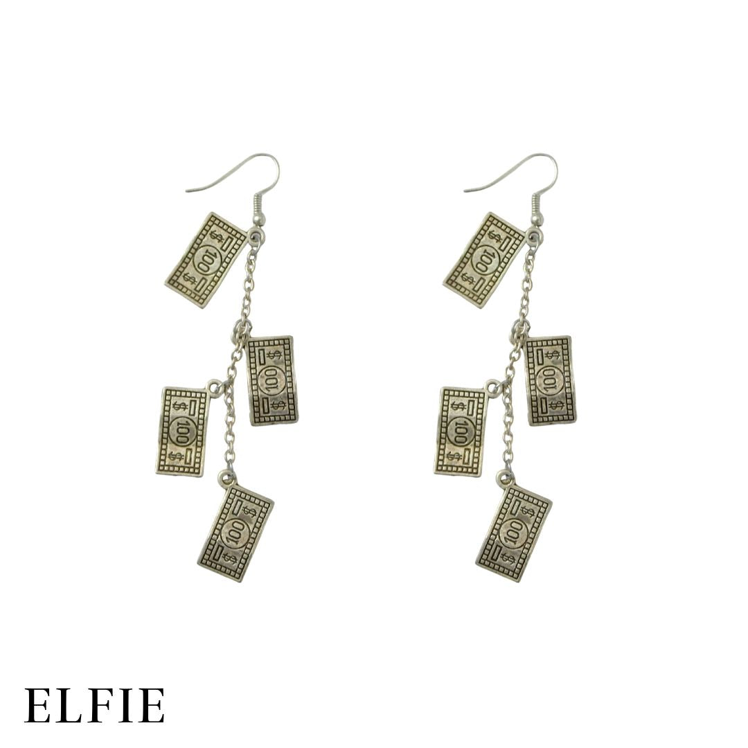 Dollars Metal Earing