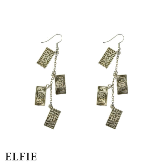 Dollars Metal Earing
