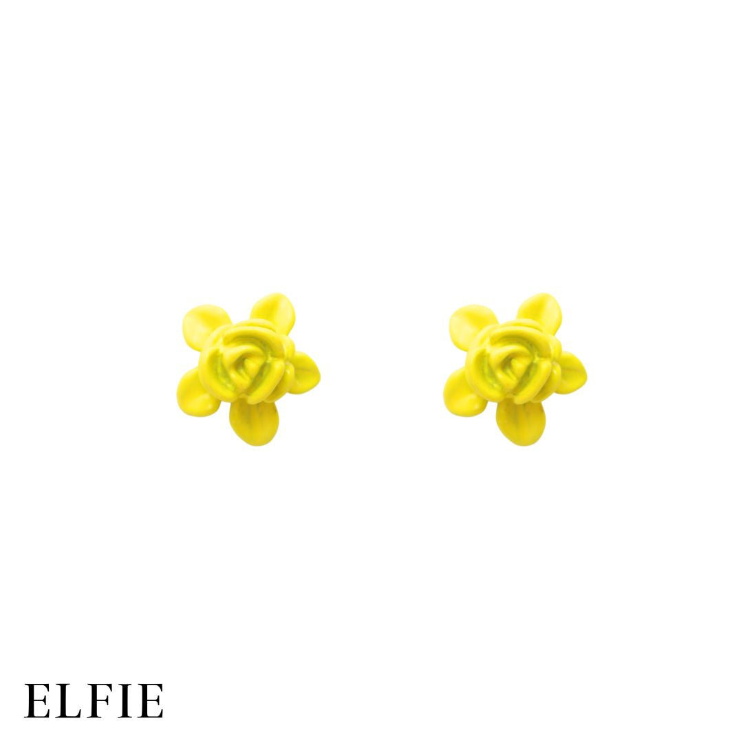 Rose Stalk Stud Earring