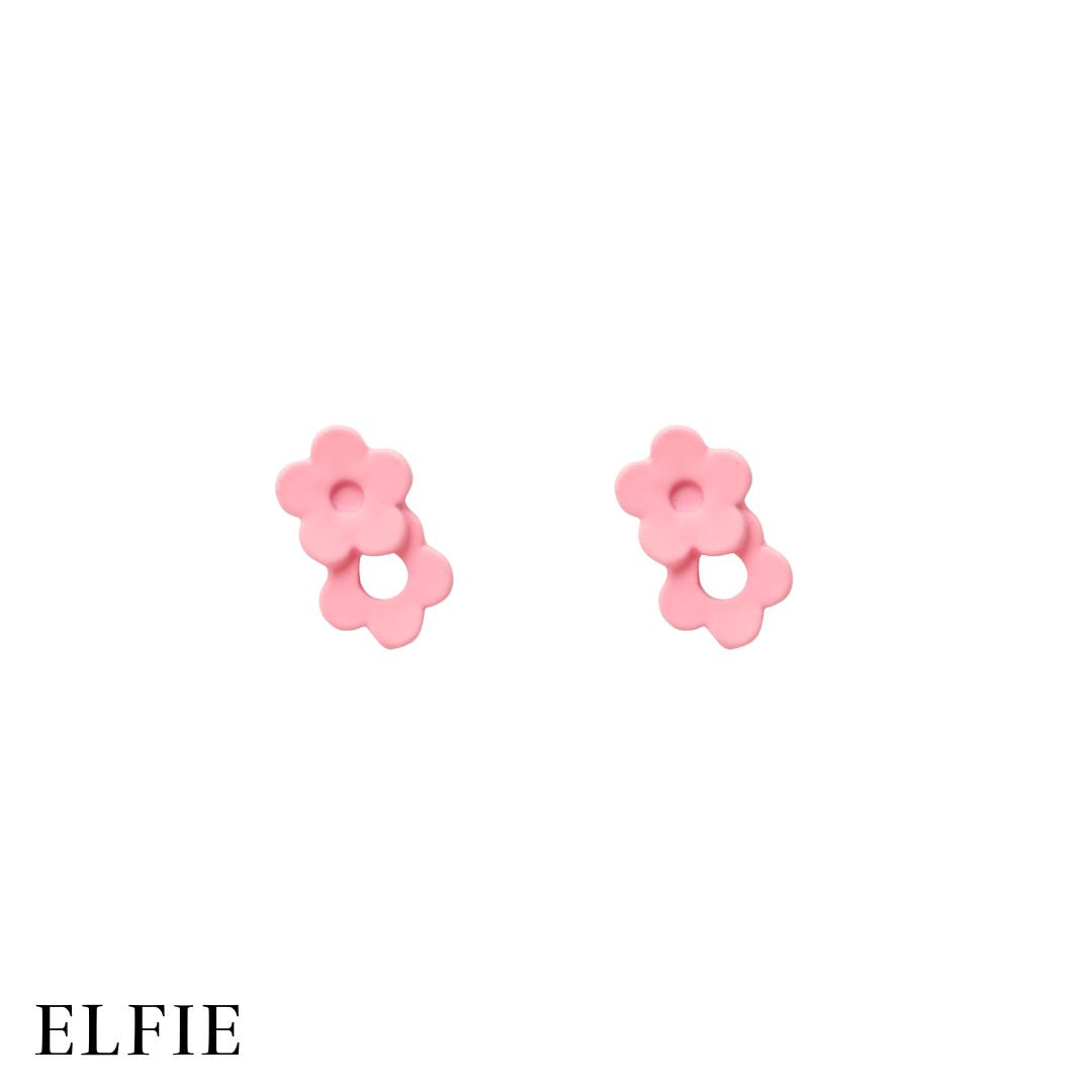 Double Layer Flower Stud Earring