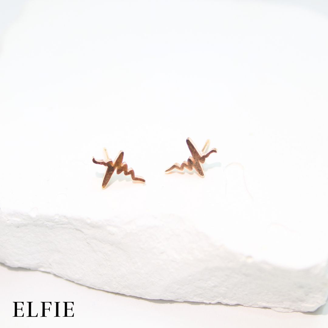 Rose Gold Titanium Stud Earring