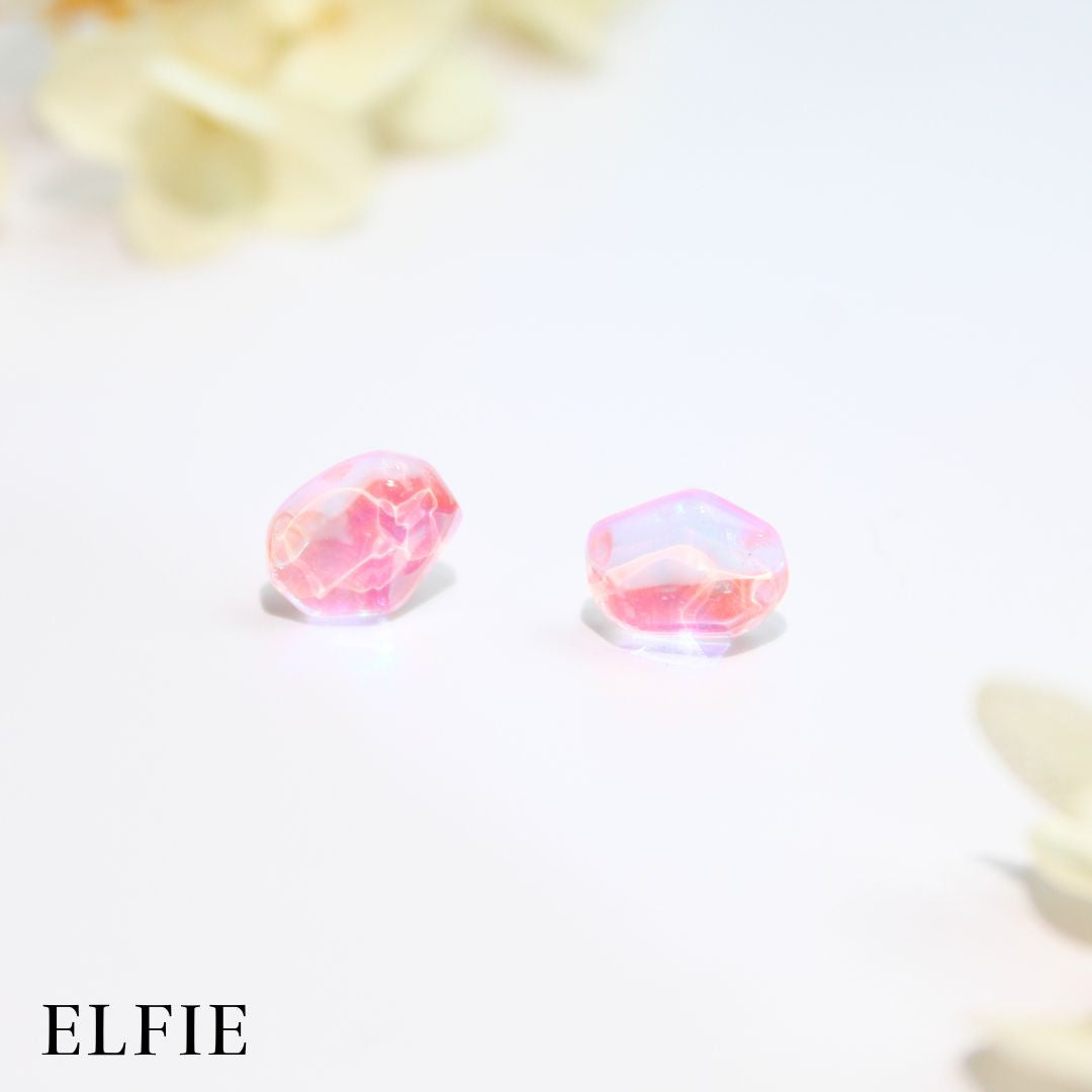 Pink Crystal Stone Stud Earring