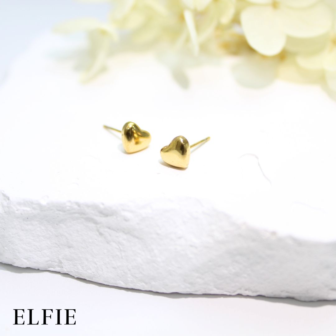 Golden Titanium Stud Earring