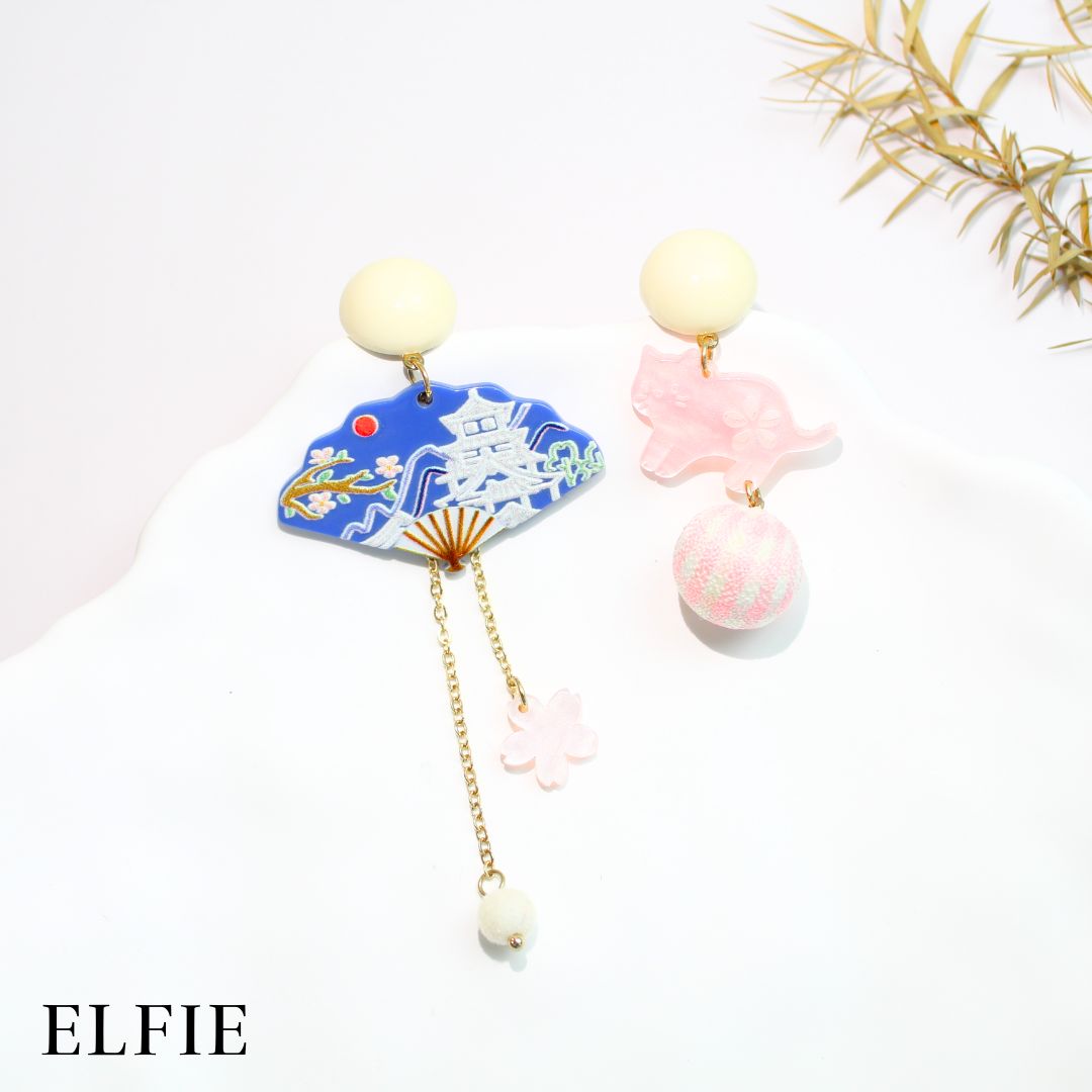 Japanese Sakura Vibes Stud Earring