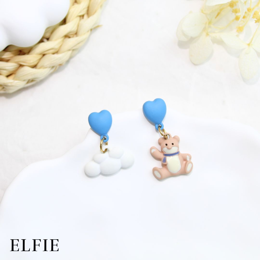 Cloud Bear Stud Earring
