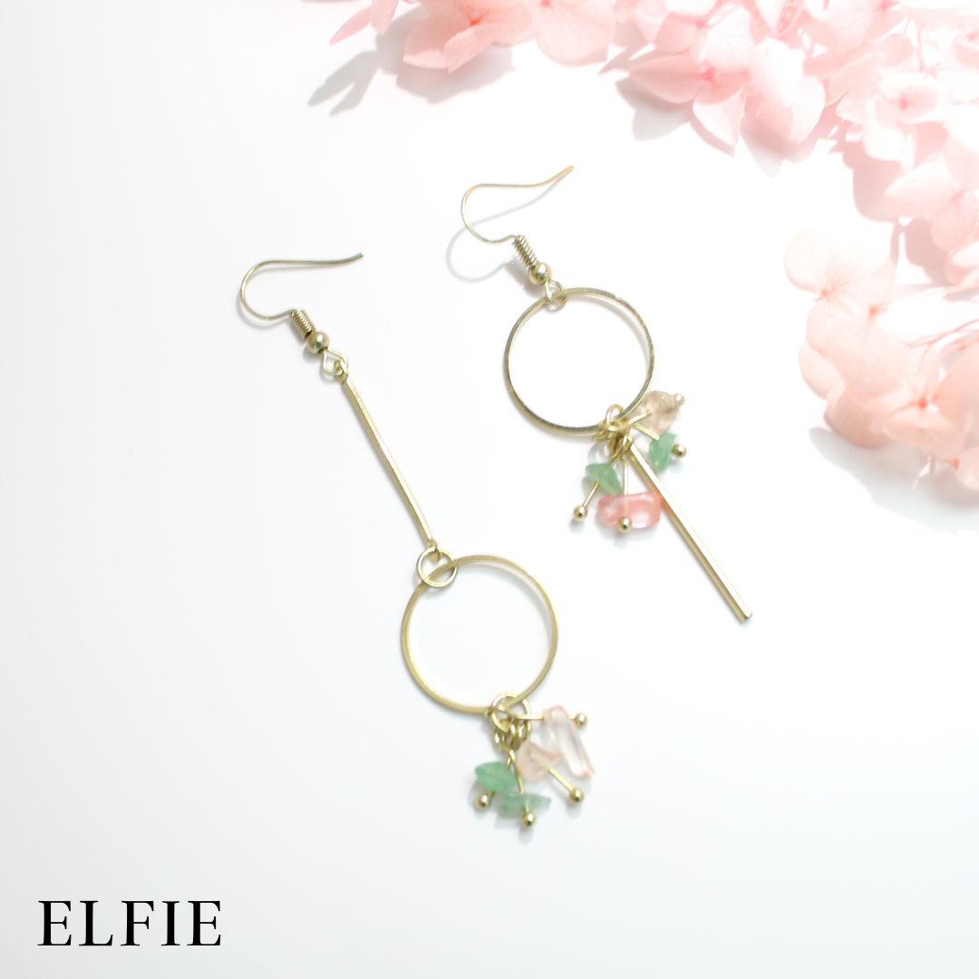 Mix Crystal Stone Drop Earring