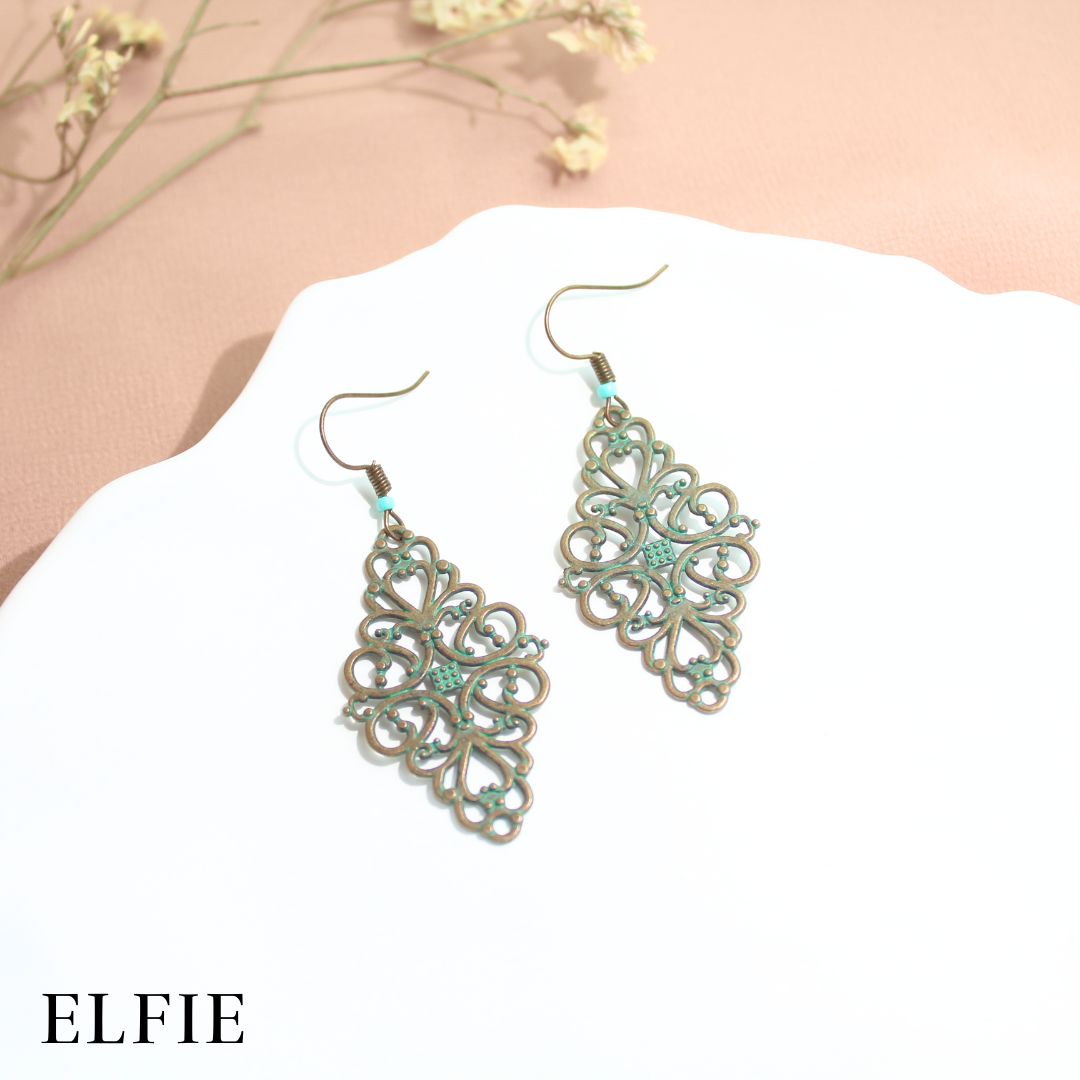 Bohemian Blue Crafted Earring